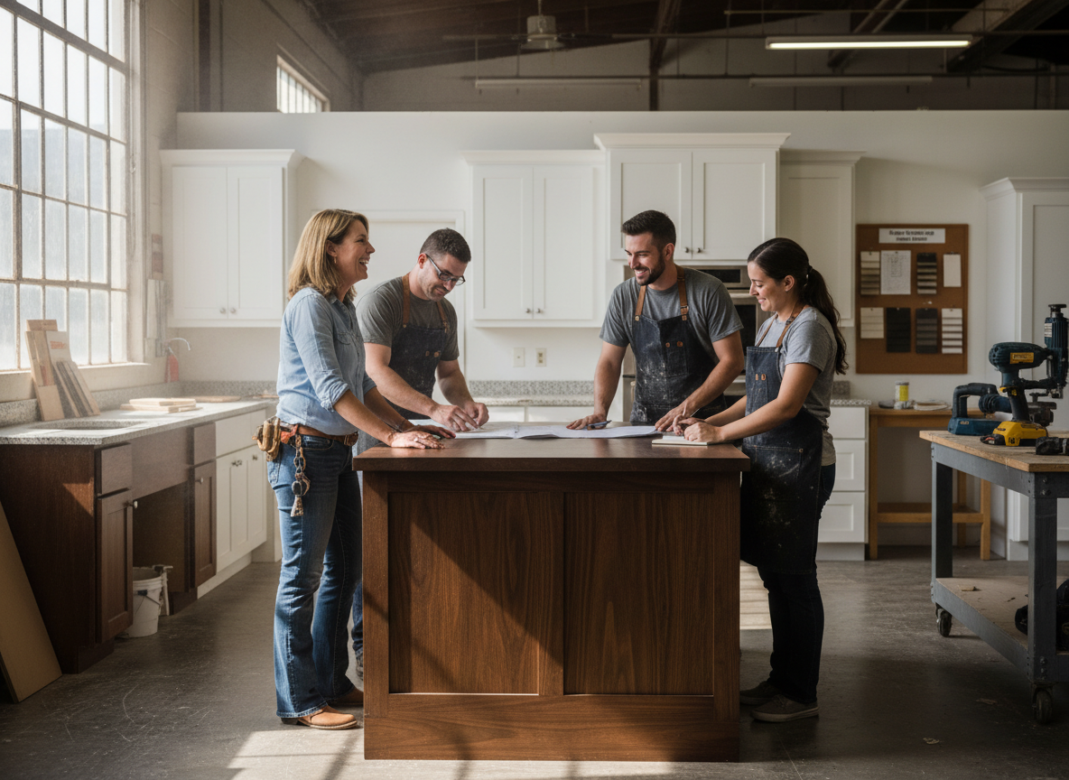 The Kitchen Remodeling West Palm Beach team at work in West Palm Beach